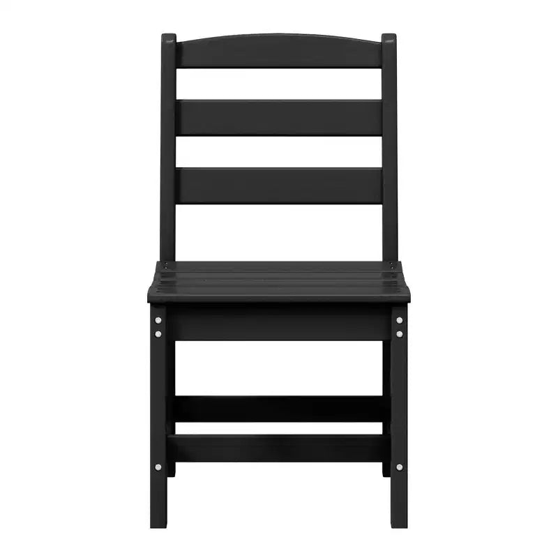 WestinTrends Ashore Set da pranzo da esterno rettangolare a 7 pezzi in HDPE con sedie laterali