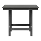 Ensemble de salle à manger d'extérieur WestinTrends Ashore 5 pièces avec table carrée en HDPE et chaises sans accoudoirs
