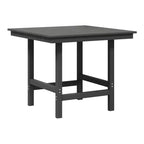 Ensemble de salle à manger d'extérieur WestinTrends Ashore 5 pièces avec table carrée en HDPE et chaises sans accoudoirs