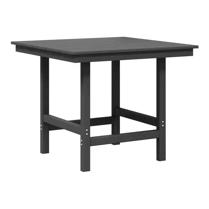Ensemble de salle à manger d'extérieur WestinTrends Ashore 5 pièces avec table carrée en HDPE et chaises sans accoudoirs