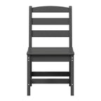 Ensemble de salle à manger d'extérieur WestinTrends Ashore 5 pièces avec table carrée en HDPE et chaises sans accoudoirs