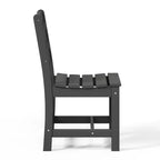 Ensemble de salle à manger d'extérieur WestinTrends Ashore 5 pièces avec table carrée en HDPE et chaises sans accoudoirs