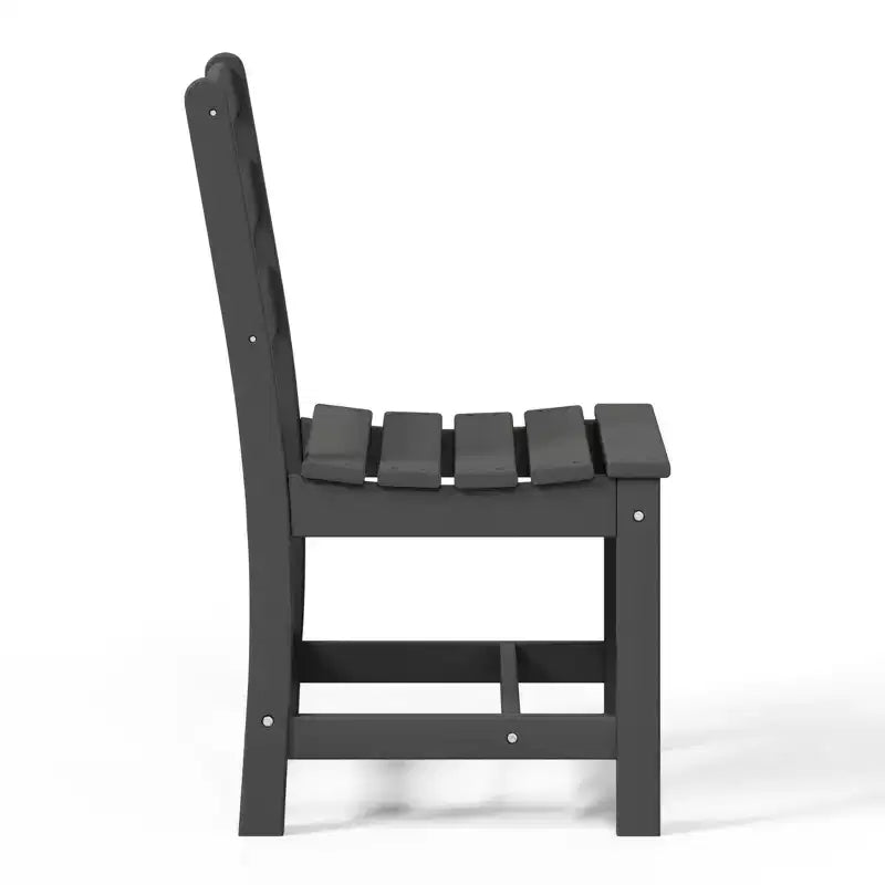 Ensemble de salle à manger d'extérieur WestinTrends Ashore 5 pièces avec table carrée en HDPE et chaises sans accoudoirs