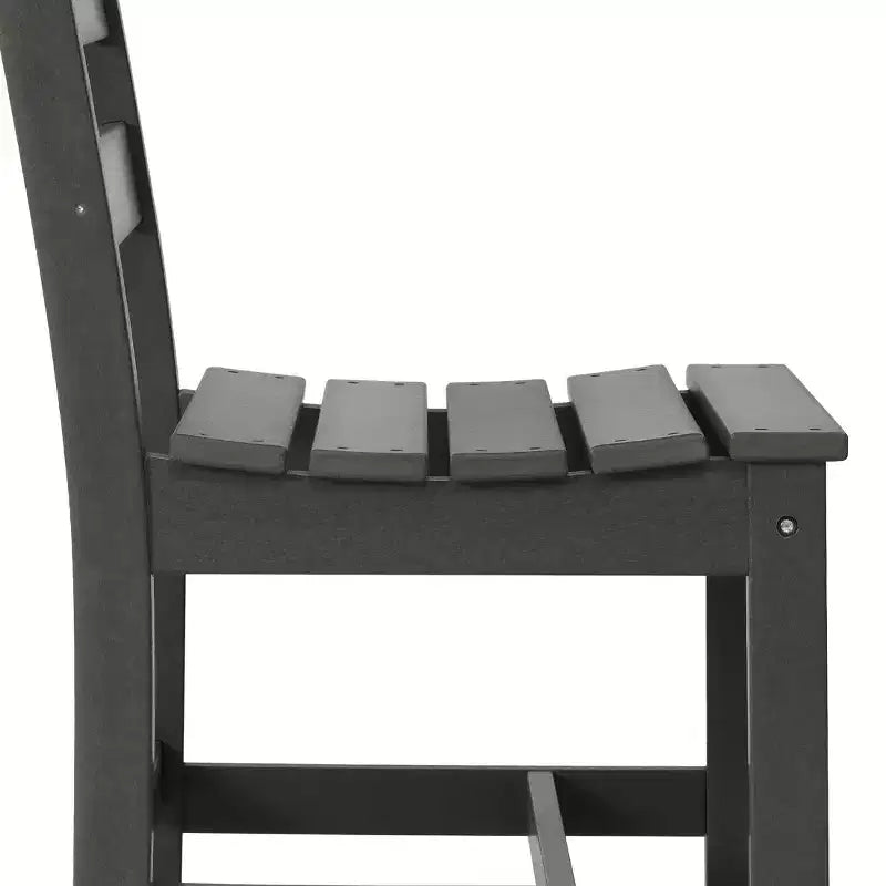 Ensemble de salle à manger d'extérieur WestinTrends Ashore 5 pièces avec table carrée en HDPE et chaises sans accoudoirs