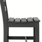 Ensemble de salle à manger d'extérieur WestinTrends Ashore 5 pièces avec table carrée en HDPE et chaises sans accoudoirs