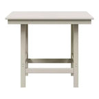 Ensemble de salle à manger d'extérieur WestinTrends Ashore 5 pièces avec table carrée en HDPE et chaises sans accoudoirs