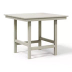 Ensemble de salle à manger d'extérieur WestinTrends Ashore 5 pièces avec table carrée en HDPE et chaises sans accoudoirs
