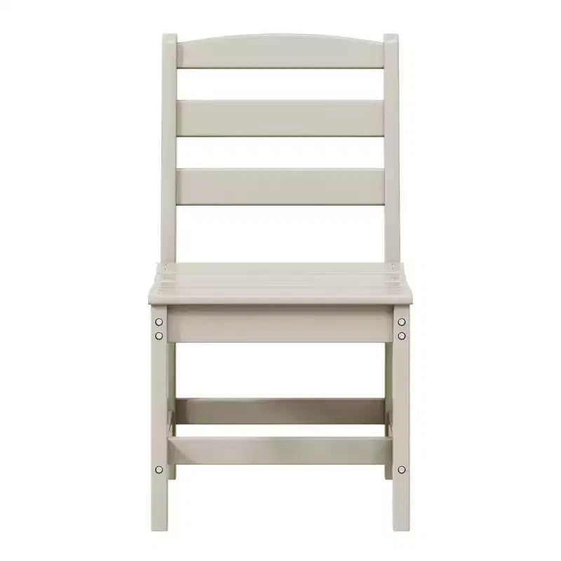 Ensemble de salle à manger d'extérieur WestinTrends Ashore 5 pièces avec table carrée en HDPE et chaises sans accoudoirs