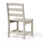 Ensemble de salle à manger d'extérieur WestinTrends Ashore 5 pièces avec table carrée en HDPE et chaises sans accoudoirs