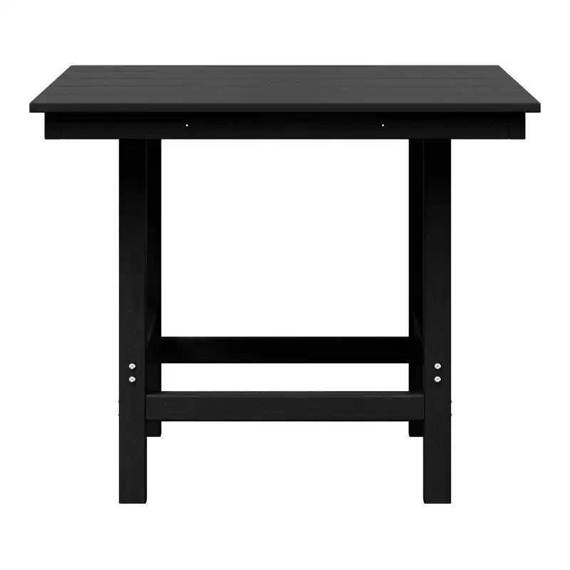Ensemble de salle à manger d'extérieur WestinTrends Ashore 5 pièces avec table carrée en HDPE et chaises sans accoudoirs
