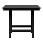 Ensemble de salle à manger d'extérieur WestinTrends Ashore 5 pièces avec table carrée en HDPE et chaises sans accoudoirs