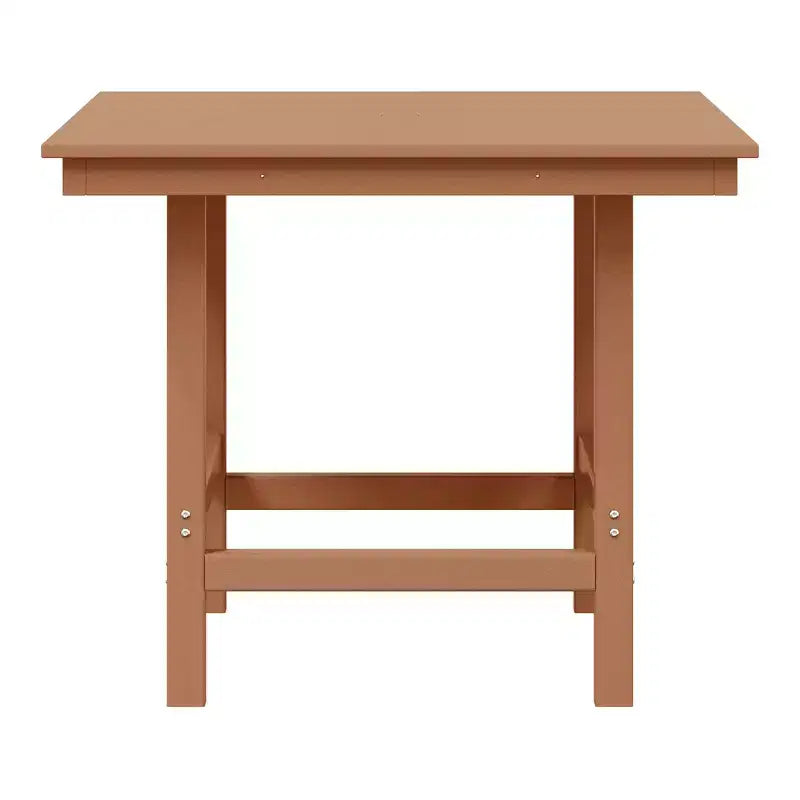 Ensemble de salle à manger d'extérieur WestinTrends Ashore 5 pièces avec table carrée en HDPE et chaises sans accoudoirs