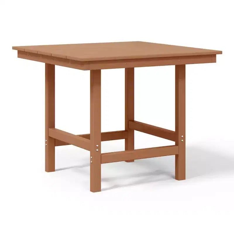 Ensemble de salle à manger d'extérieur WestinTrends Ashore 5 pièces avec table carrée en HDPE et chaises sans accoudoirs