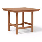 Ensemble de salle à manger d'extérieur WestinTrends Ashore 5 pièces avec table carrée en HDPE et chaises sans accoudoirs