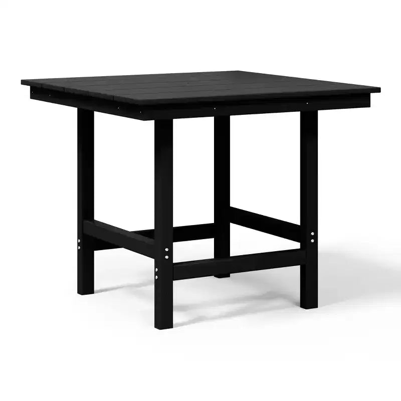 Ensemble de salle à manger d'extérieur WestinTrends Ashore 5 pièces avec table carrée en HDPE et chaises sans accoudoirs