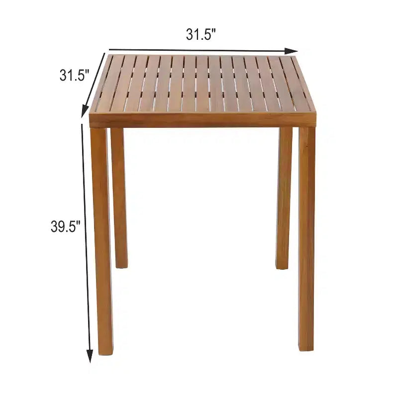 Christopher Knight Home Goleta Set Bar da Esterno in Legno di Acacia a 3 Pezzi con Cuscini Idrorepellenti