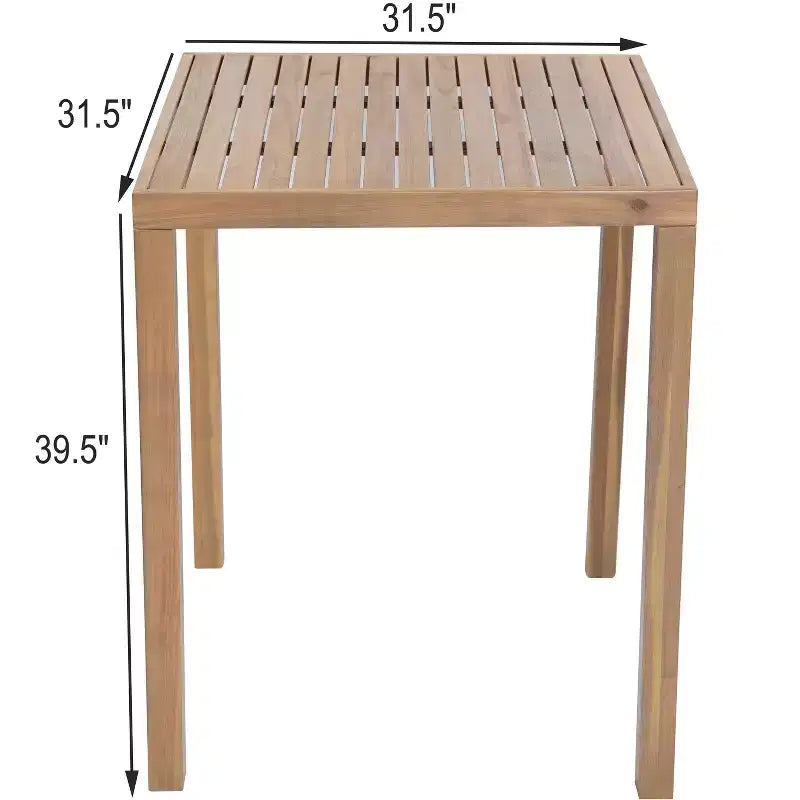 Christopher Knight Home Goleta Set Bar da Esterno in Legno di Acacia a 3 Pezzi con Cuscini Idrorepellenti