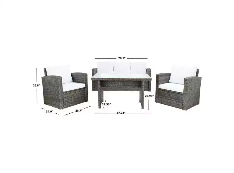 Ensemble de salle à manger Nyra - Intérieur/Extérieur - PAT7700 - Safavieh