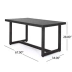 Christopher Knight Home Harlowe Set da Pranzo da Esterno a 7 Pezzi in Vimini con Cuscini