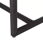 Christopher Knight Home Harlowe Set da Pranzo da Esterno a 7 Pezzi in Vimini con Cuscini