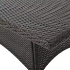 Set da pranzo da 7 pezzi da esterno GDFStudio Toledano in vimini e ferro con cuscino resistente all'acqua