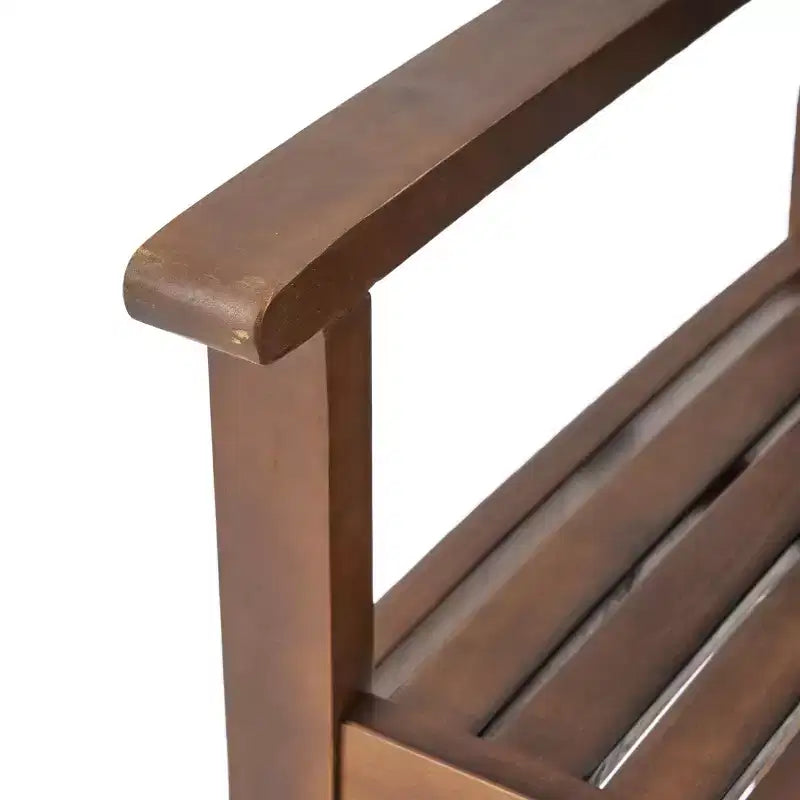 GDFStudio Paoha Set da pranzo da 7 pezzi in legno di acacia per esterni con design a doghe