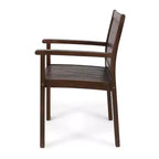 GDFStudio Paoha Set da pranzo da 7 pezzi in legno di acacia per esterni con design a doghe