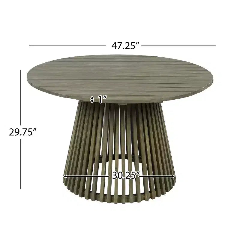 Christopher Knight Home Case, set da pranzo da esterni a 5 pezzi in legno di acacia con cuscini