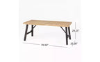 Christopher Knight Home Flora Ensemble de salle à manger d'extérieur 6 pièces en bois d'acacia et osier