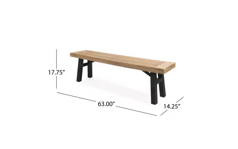 Christopher Knight Home Flora Ensemble de salle à manger d'extérieur 6 pièces en bois d'acacia et osier