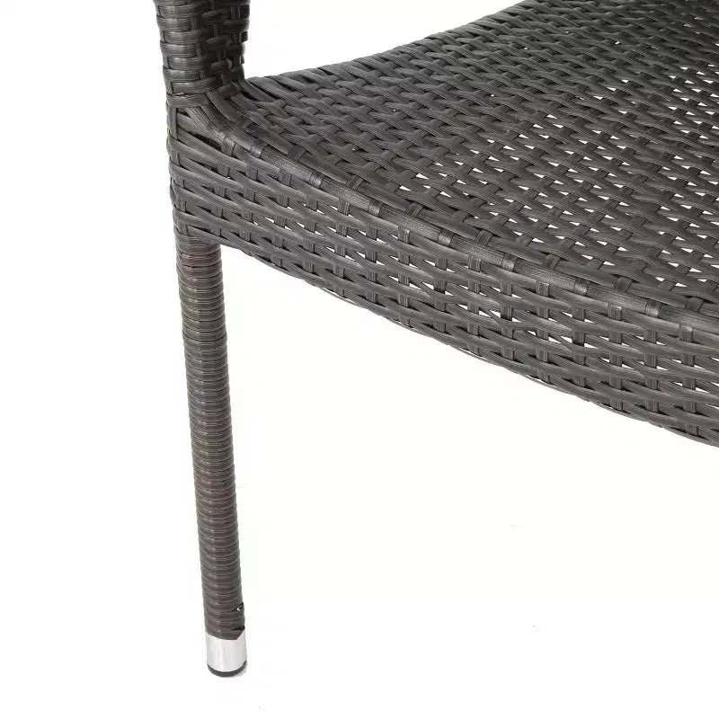 Ensemble de salle à manger d'extérieur 6 pièces Fletcher en bois d'acacia et osier par Christopher Knight Home