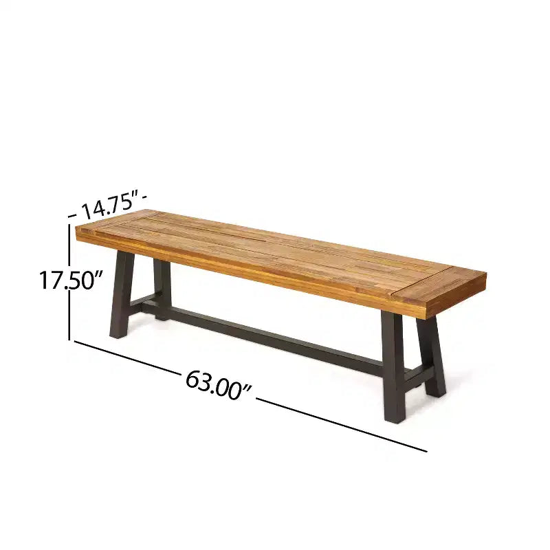 Ensemble de salle à manger d'extérieur 6 pièces Fletcher en bois d'acacia et osier par Christopher Knight Home