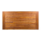 Ensemble de salle à manger d'extérieur 6 pièces Fletcher en bois d'acacia et osier par Christopher Knight Home