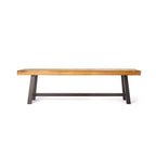 Ensemble de salle à manger d'extérieur 6 pièces Fletcher en bois d'acacia et osier par Christopher Knight Home