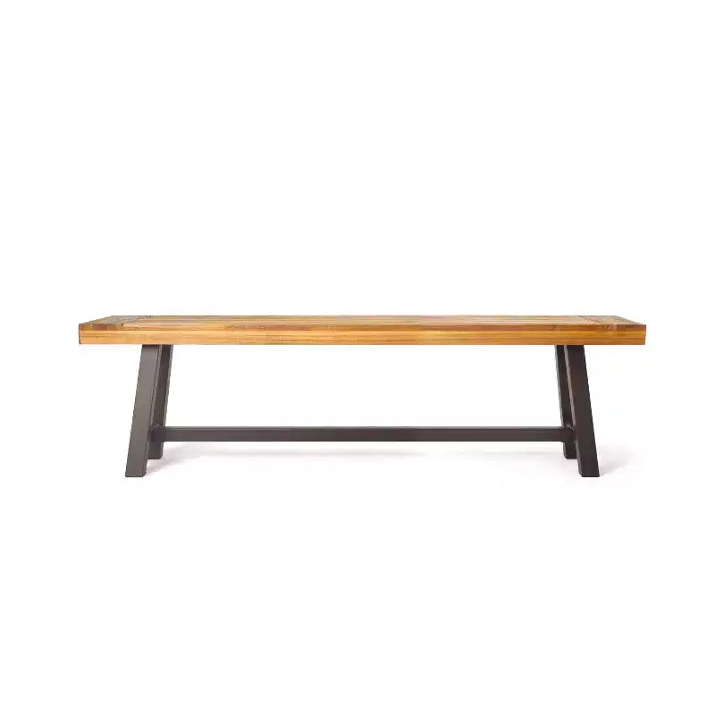 Ensemble de salle à manger d'extérieur 6 pièces Fletcher en bois d'acacia et osier par Christopher Knight Home