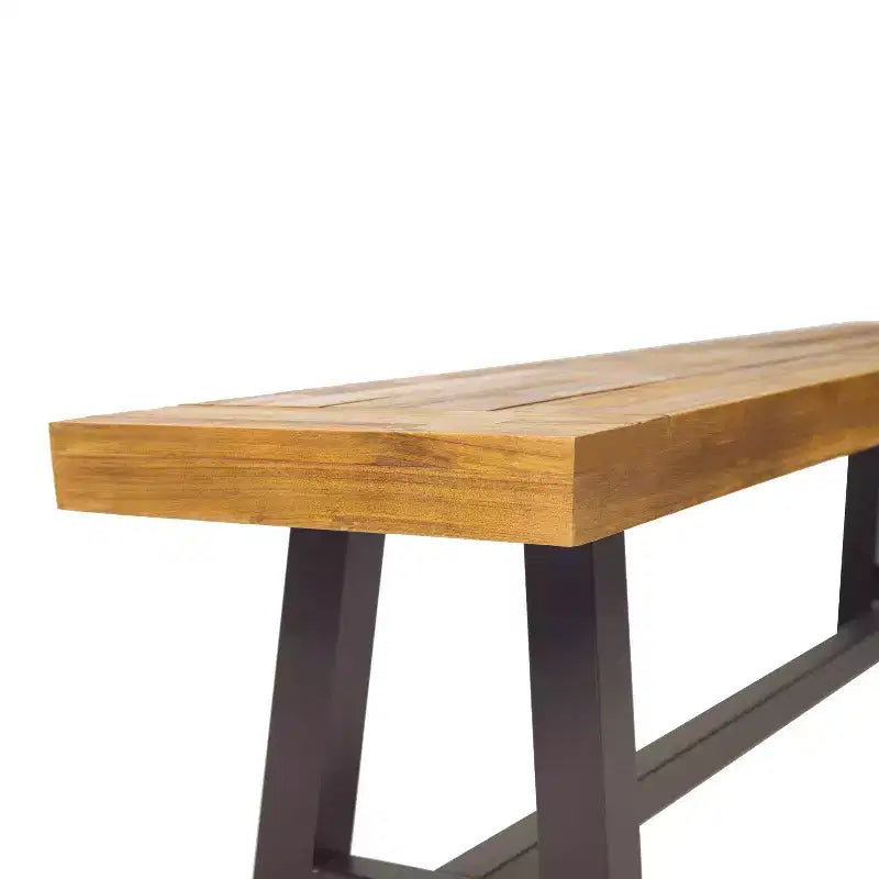 Ensemble de salle à manger d'extérieur 6 pièces Fletcher en bois d'acacia et osier par Christopher Knight Home