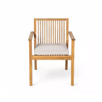 Ensemble de salle à manger d'extérieur en bois d'acacia Christopher Knight Home Caitlyn Rustic 7 pièces avec coussins