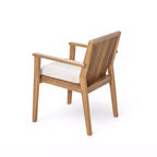 Christopher Knight Home Anivia - Set da pranzo rustico da 7 pezzi per patio, in legno di acacia, con cuscini