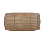 Christopher Knight Home Anivia - Set da pranzo rustico da 7 pezzi per patio, in legno di acacia, con cuscini