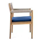 Christopher Knight Home Sivir Set da pranzo da esterno moderno costiero in legno di acacia, 5 pezzi con cuscini