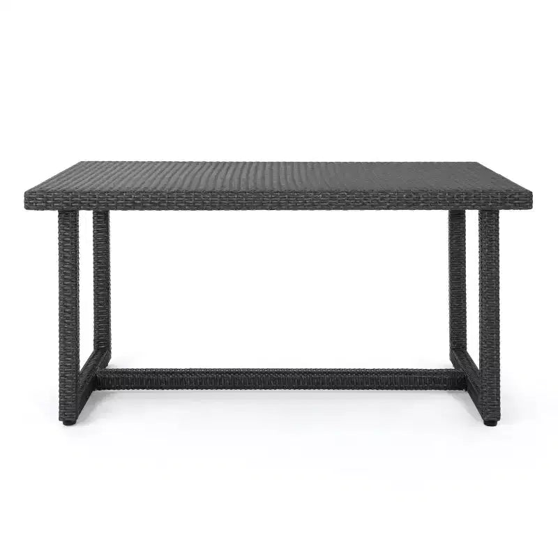 Ensemble de salle à manger/canapé 8 pièces d'extérieur en osier et aluminium Santa Rosa de Christopher Knight Home
