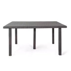 Set da pranzo quadrato Christopher Knight Home Aristo da esterno in vimini, 9 pezzi
