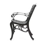 Christopher Knight Home Windley Set da Pranzo Espandibile da Esterno a 5 Pezzi in Alluminio