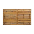 Christopher Knight Home Kennen, set da pranzo da esterno in legno di acacia rustico, 7 pezzi, con cuscini