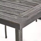 Christopher Knight Home Moralis Set da Pranzo da Esterno a 7 Pezzi in Legno di Acacia e Vimini con Cuscino
