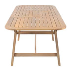 Christopher Knight Home Olcott - Set da pranzo da esterno a 5 pezzi in legno di acacia con tavolo allungabile e poltrone in corda intrecciata