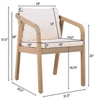 Christopher Knight Home Olcott Set da Pranzo da Esterno di 7 Pezzi in Legno di Acacia con Tavolo Allungabile e Sedie con Braccioli Intrecciati in Corda
