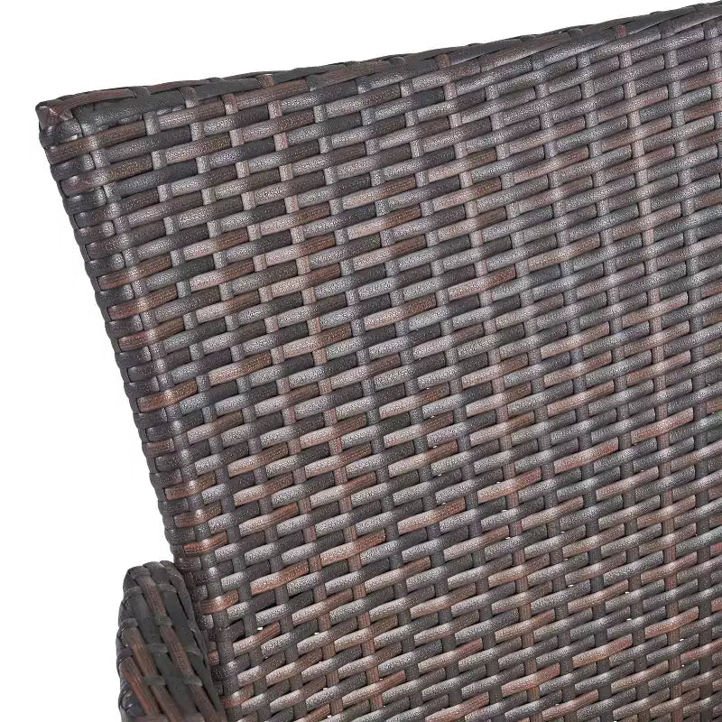 GDFStudio Carysfort Set da Pranzo da Esterno in Vimini a 5 Pezzi con Cuscino Idrorepellente