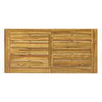 Ensemble de salle à manger GDFStudio Soltice 6 pièces en osier et bois d'acacia avec banc
