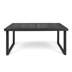 Christopher Knight Home Nelly Ensemble de salle à manger extérieur 6 pièces en bois d'acacia avec chaises et banc empilables en osier